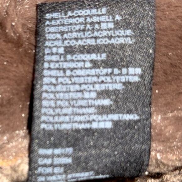 ANTHROPOLOGIE Piper Open Front Faux Fur Trim Ribbed Sweater Coat Pocket XS Brown - Picture 5 of 6